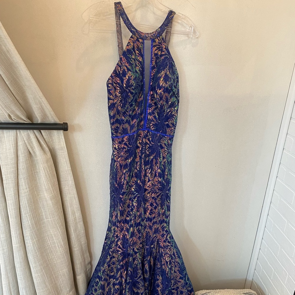 Blue Prom Dress-Size 6